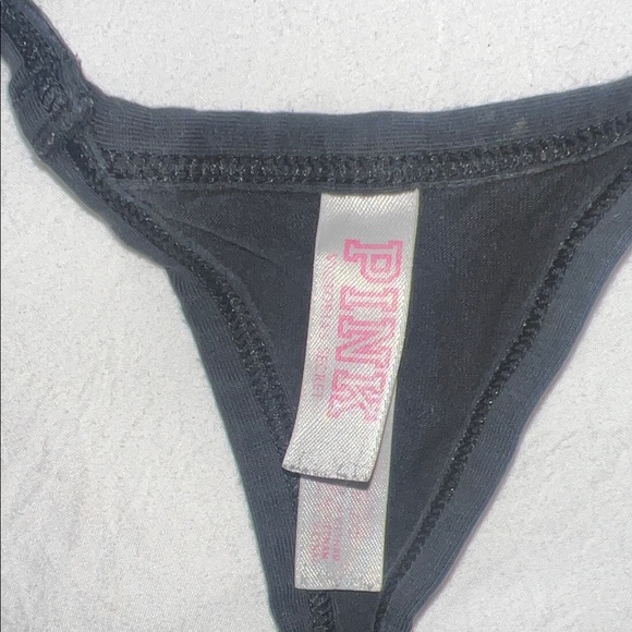 PINK Victoria's Secret Black Racerback Bralette with Side Cutouts - Picture 2 of 3